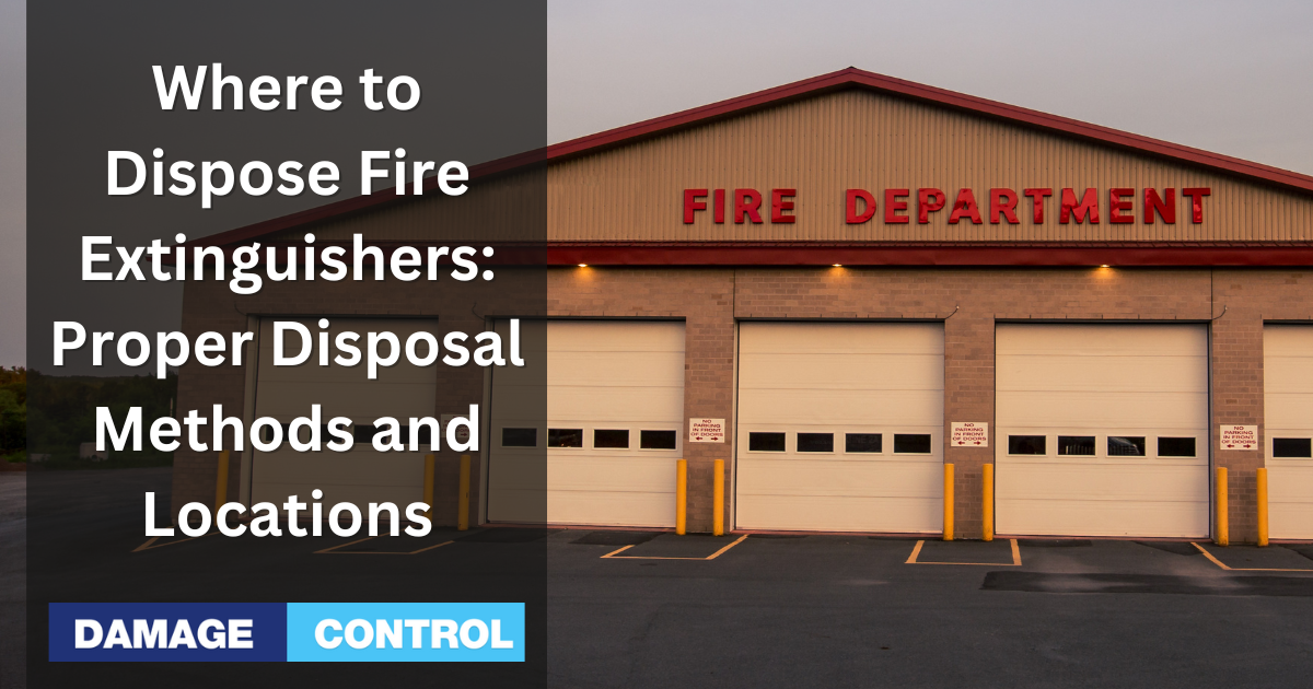 Where to Dispose Fire Extinguishers: Methods and Locations