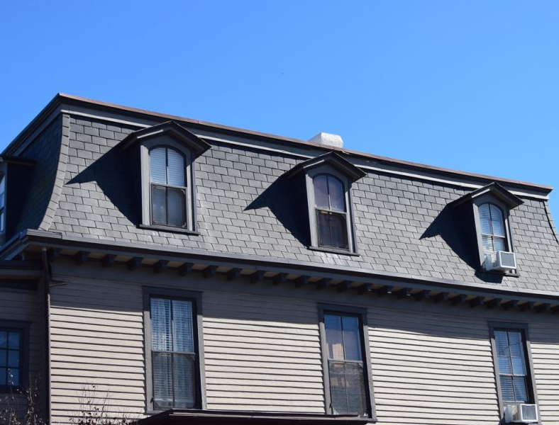 Mansard style roof