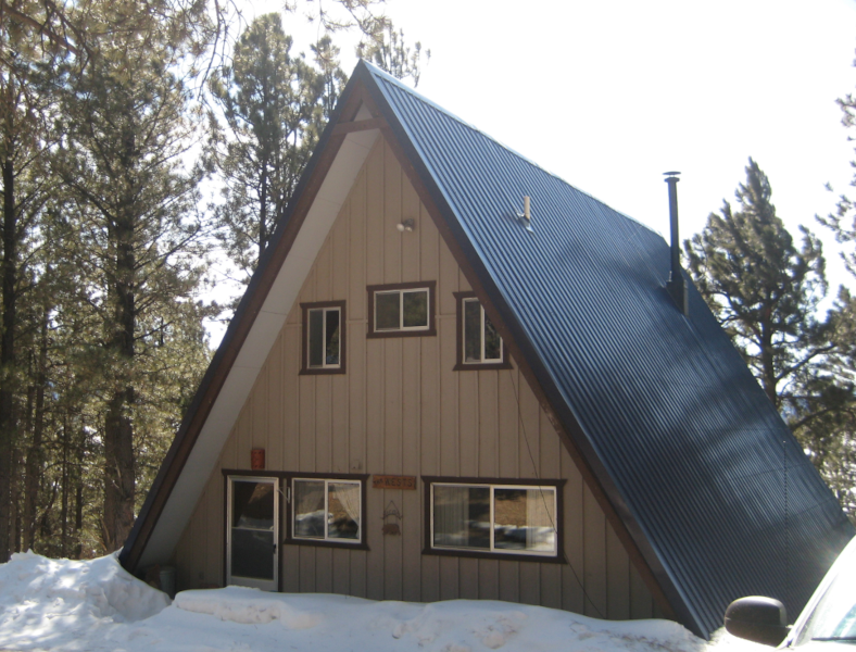 a-frame house roof