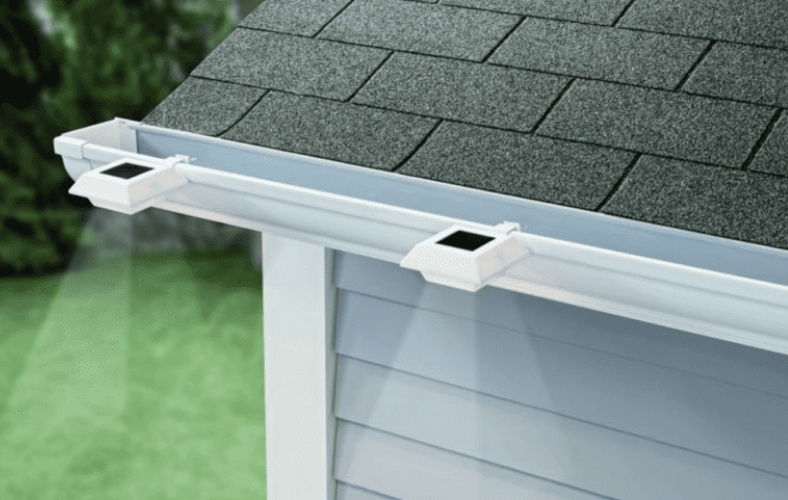 solar gutter lights