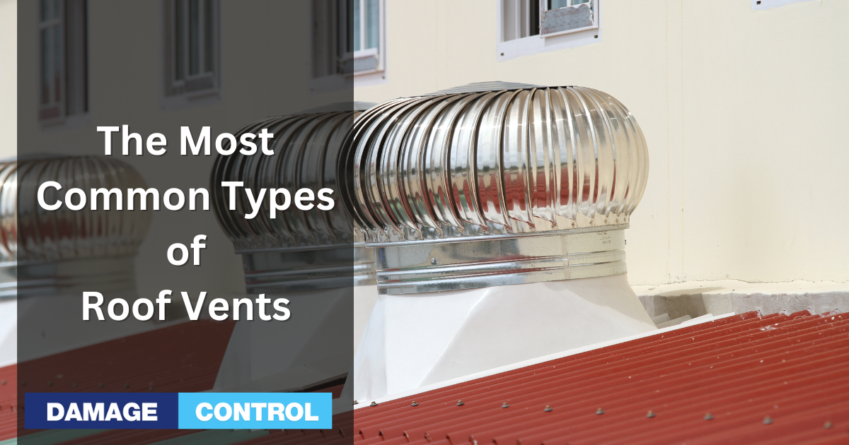 the most common types of roof vents